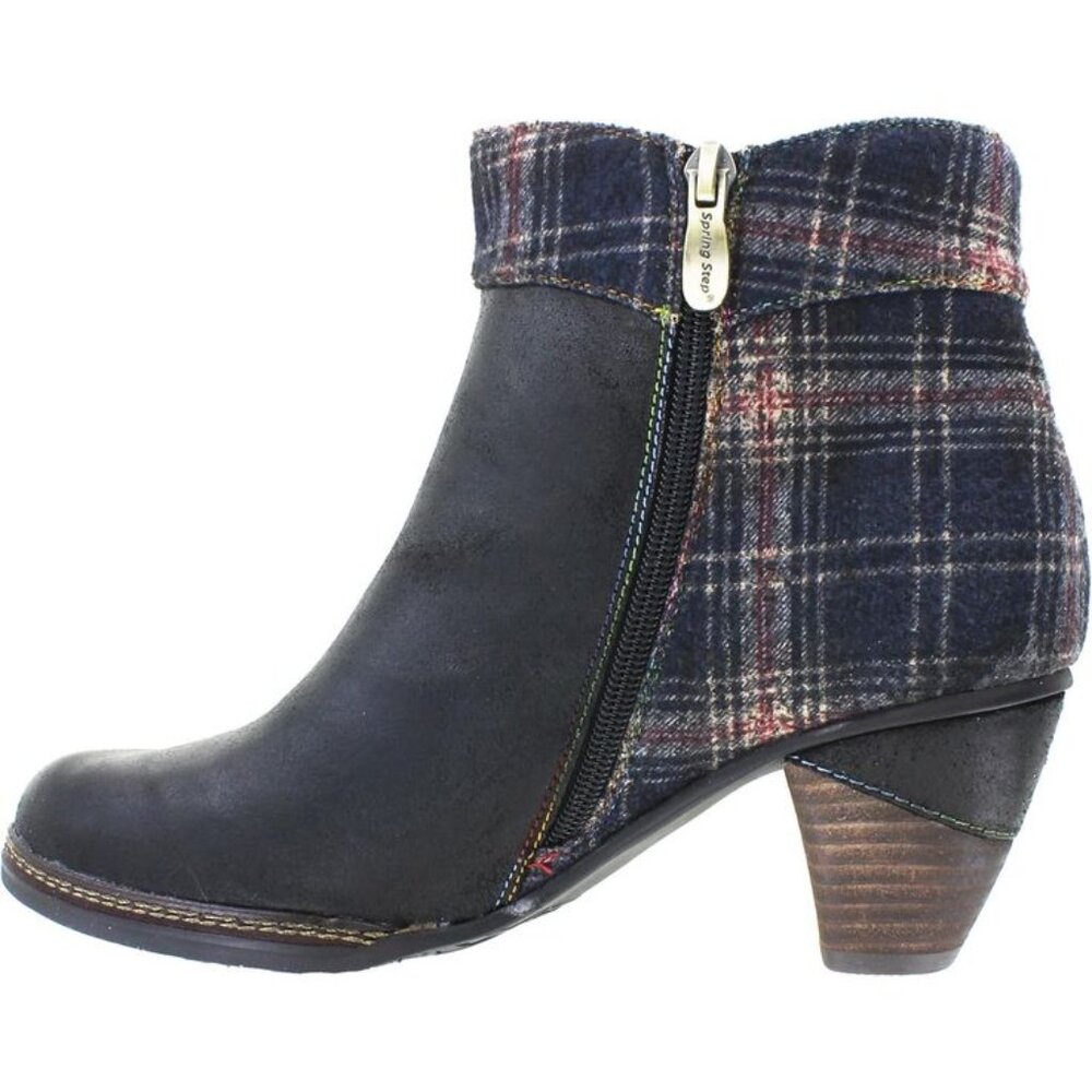 Women's Spring Step Scottala Charcoal Multi Leather/Wool,